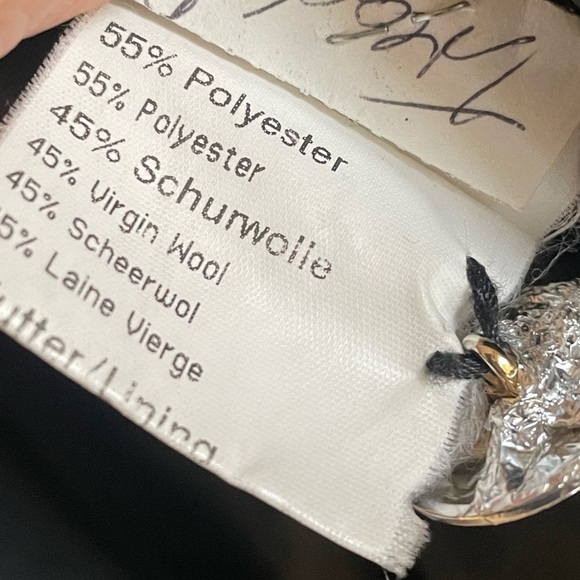 Vintage Marcona Design Exclusive Virgin Wool Blend Blazer Suit Jacket Size 10 - Picture 7 of 8